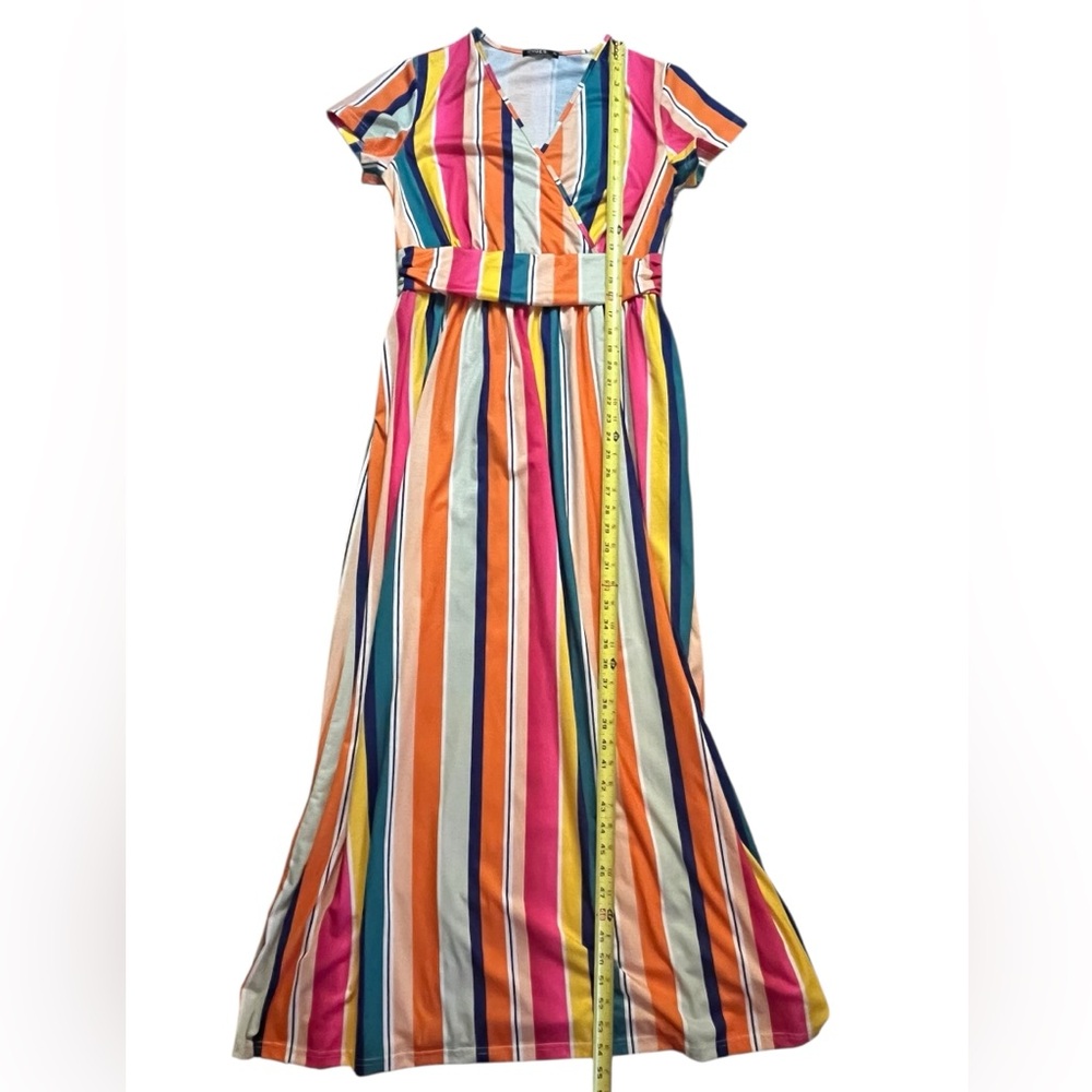 Ouges Women's Xl Summer Short Sleeve V-Neck Party… - image 6